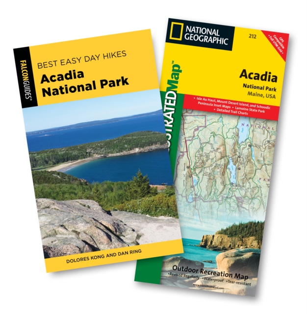 Best Easy Day Hiking Guide and Trail Map Bundle : Acadia National Park, Mixed media product Book