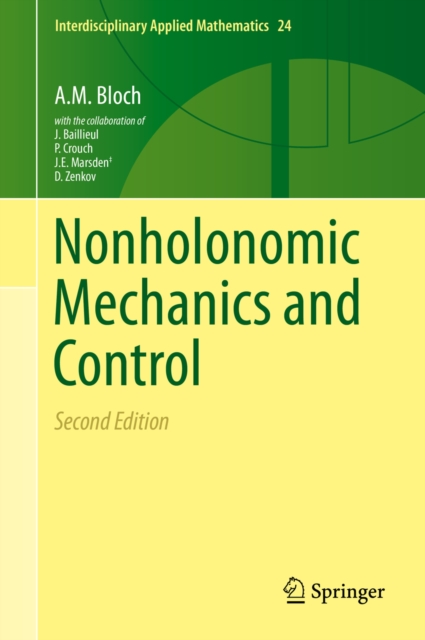 Nonholonomic Mechanics and Control, PDF eBook