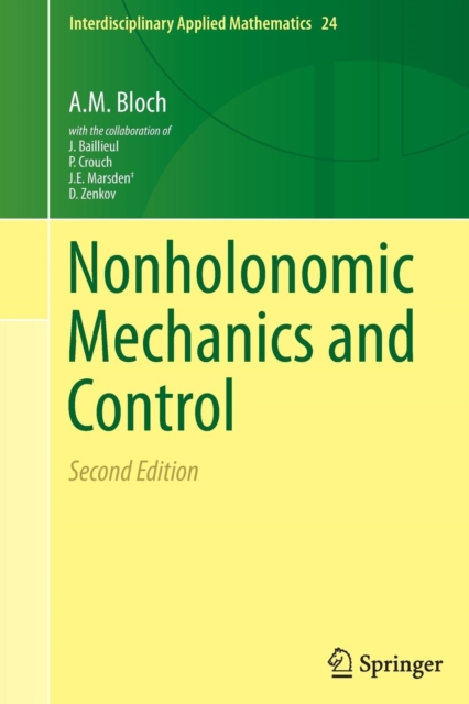 Nonholonomic Mechanics and Control, Paperback / softback Book