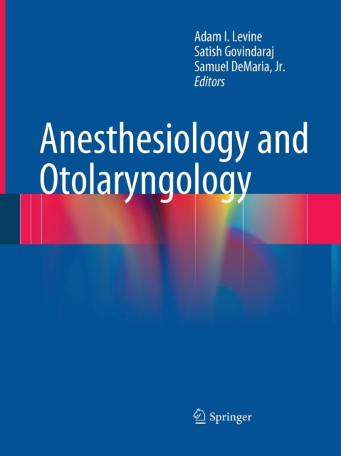 Anesthesiology and Otolaryngology, Paperback / softback Book