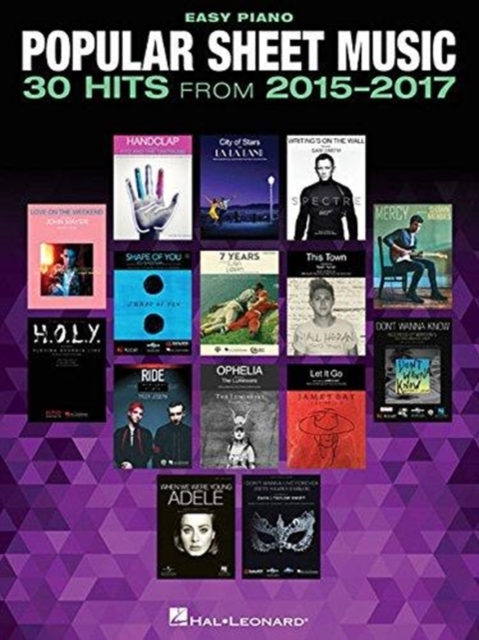 Popular Sheet Music - 30 Hits from 2015-2017, Book Book