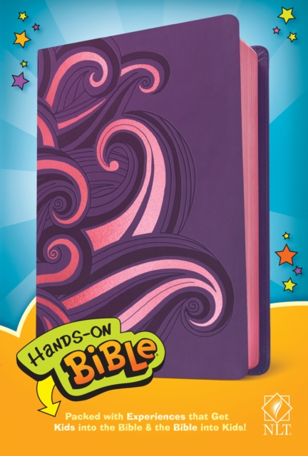 NLT Hands-On Bible (LeatherLike, Purple/Pink Swirls), Leather / fine binding Book