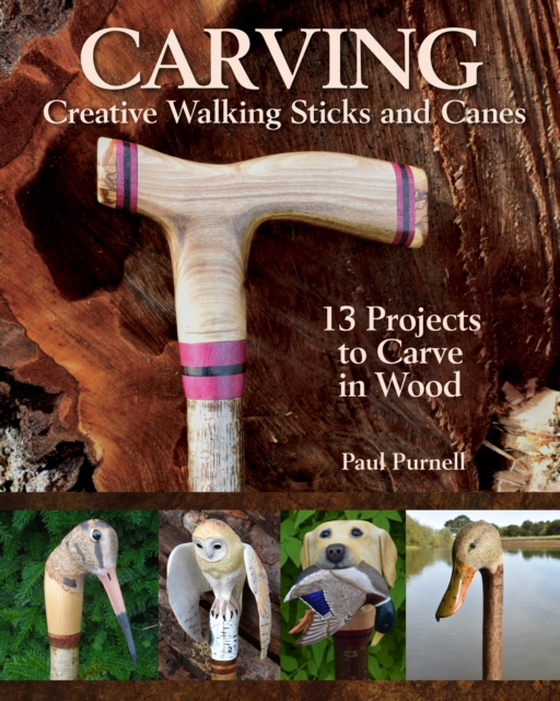Carving Creative Walking Sticks and Canes : 10 Projects to Carve in Wood, Paperback / softback Book
