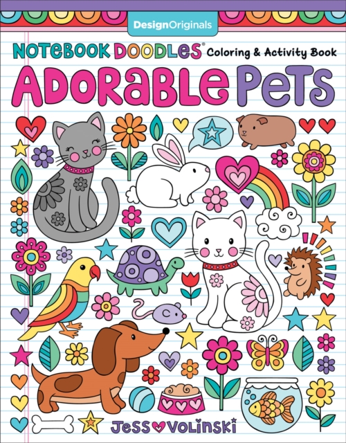 Notebook Doodles Adorable Pets : Coloring & Activity Book, Paperback / softback Book