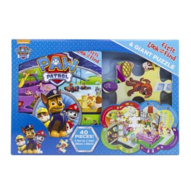 Nickelodeon PAW Patrol: First Look and Find Book, Giant Floor Puzzle and 20 Stickers, Multiple-component retail product Book