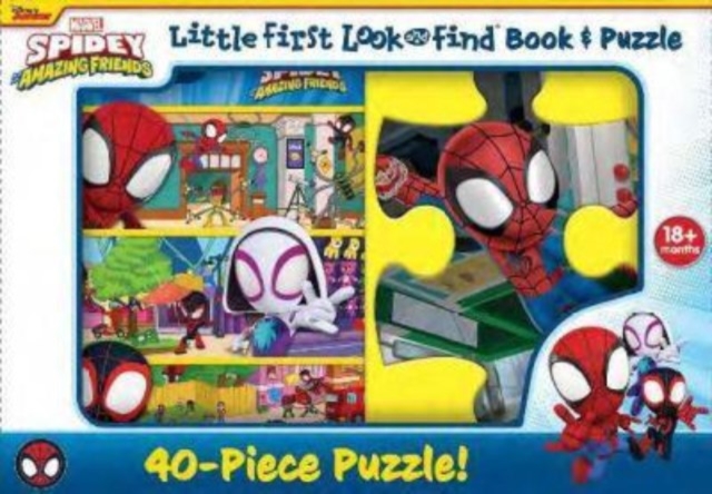 Disney Junior Marvel Spidey and His Amazing Friends: Little First Look and Find Book & Puzzle, Mixed media product Book