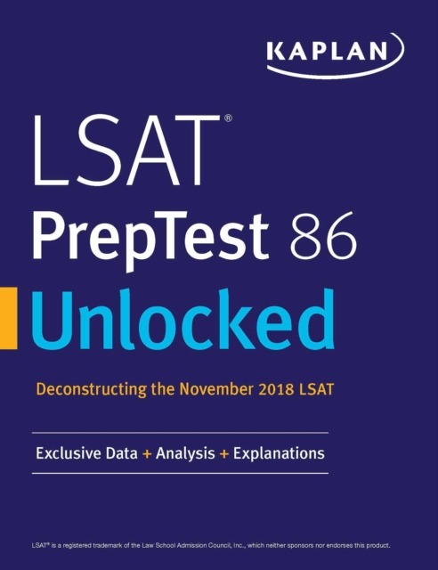 LSAT PrepTest 86 Unlocked : Exclusive Data + Analysis + Explanations, EPUB eBook