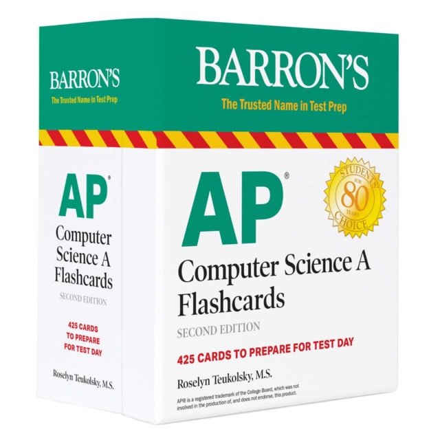 AP Computer Science A Flashcards: 425 Cards to Prepare for Test Day, Cards Book