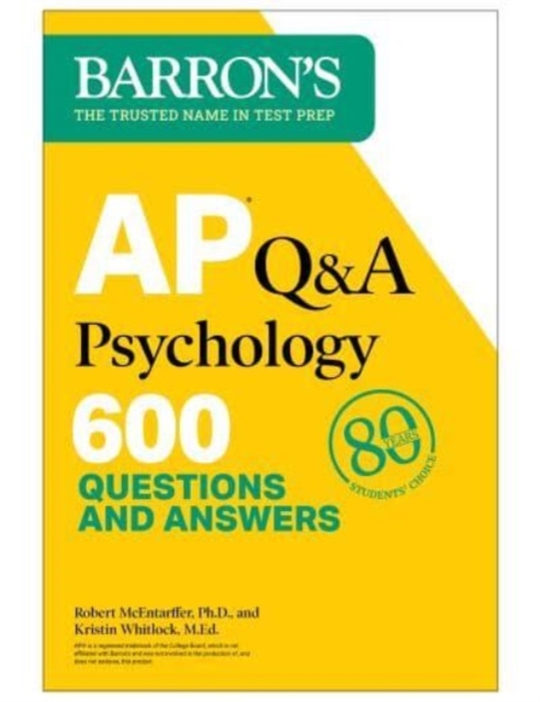 AP Q&A Psychology, Second Edition: 600 Questions and Answers, Paperback / softback Book