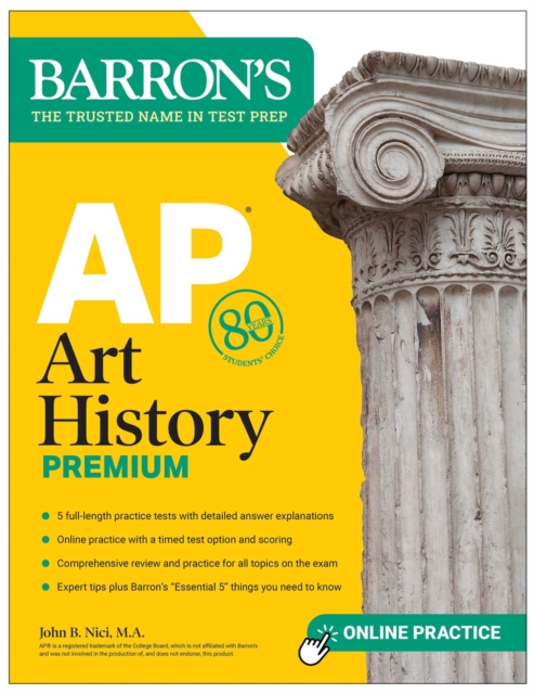 AP Art History Premium, Sixth Edition: 5 Practice Tests + Comprehensive Review + Online Practice, EPUB eBook