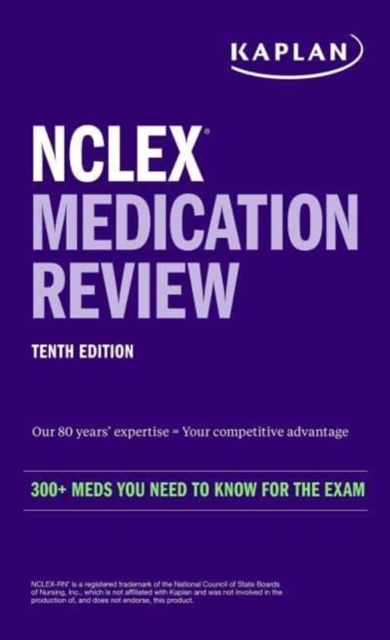 NCLEX Medication Review: 300+ Meds You Need to Know for the Exam, Paperback / softback Book
