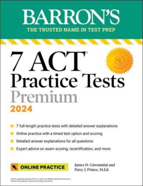 7 ACT Practice Tests, Sixth Edition + Online Practice, Paperback / softback Book