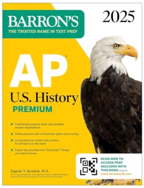 AP U.S. History Premium, 2025: Prep Book with 5 Practice Tests + Comprehensive Review + Online Practice, Paperback / softback Book
