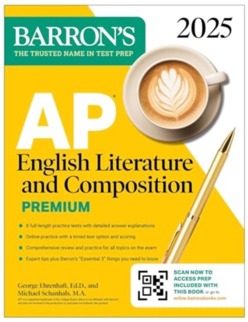 AP English Literature and Composition Premium, 2025: Prep Book with 8 Practice Tests + Comprehensive Review + Online Practice, Paperback / softback Book