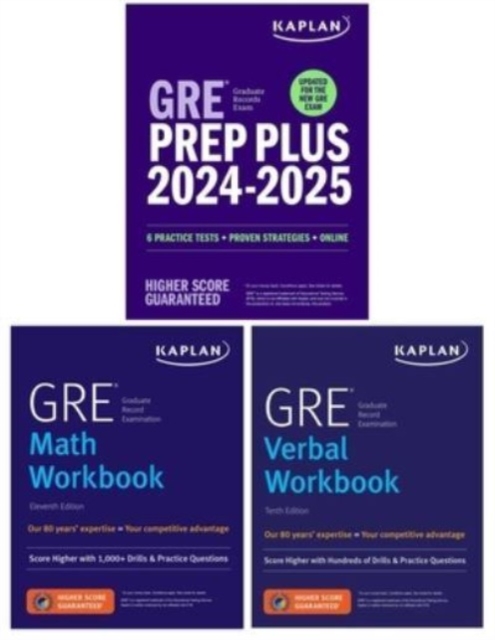 GRE Complete 2024-2025 - Updated for the New GRE: 3-Book Set Includes 6 Practice Tests + Live Class Sessions + 2500 Practice Questions, Paperback / softback Book