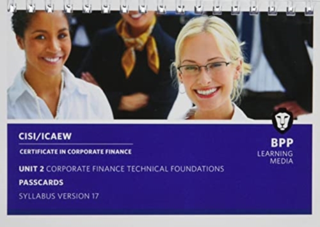 CISI Capital Markets Programme Certificate in Corporate Finance Unit 2 Syllabus Version 17 : Passcards, Paperback / softback Book