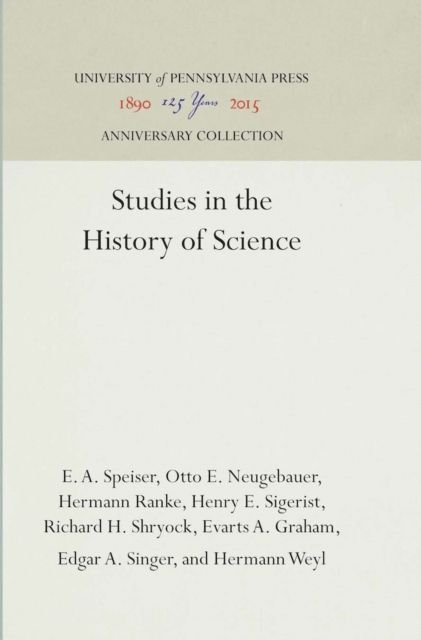 Studies in the History of Science, PDF eBook