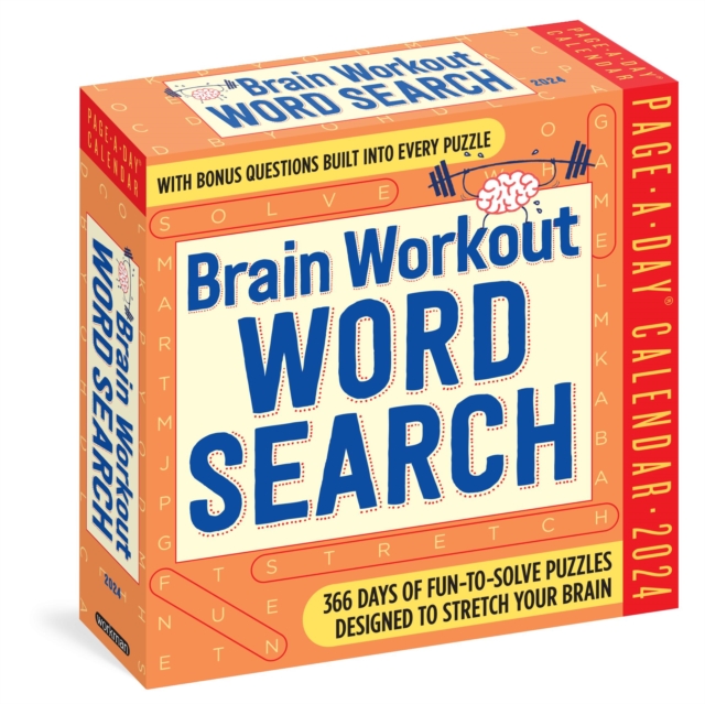 Brain Workout Word Search Page-A-Day Calendar 2024 : 366 Days of Fun-to-Solve Puzzles Designed to Stretch Your Brain, Calendar Book