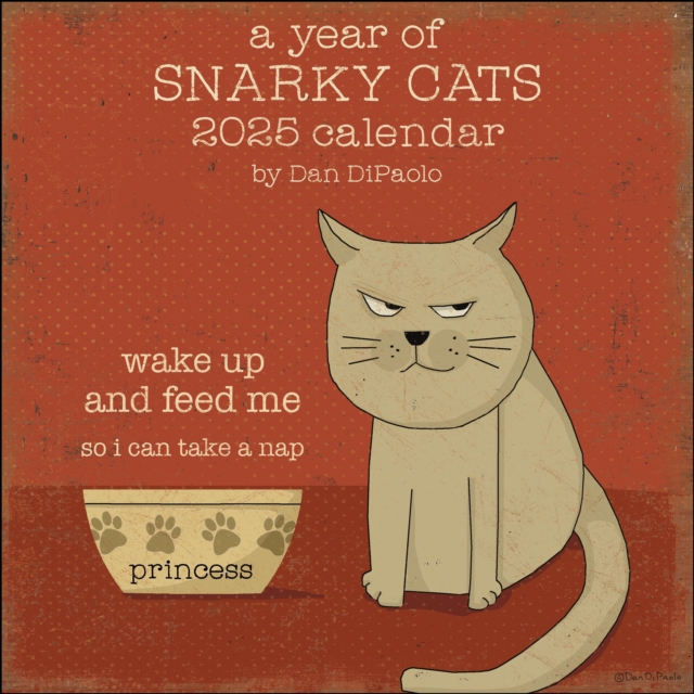 A Year of Snarky Cats 2025 Wall Calendar, Calendar Book