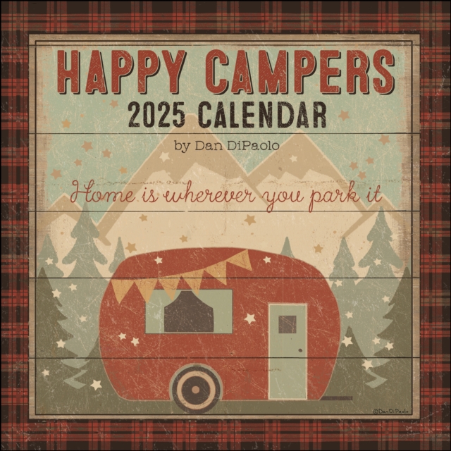 Happy Campers 2025 Wall Calendar, Calendar Book