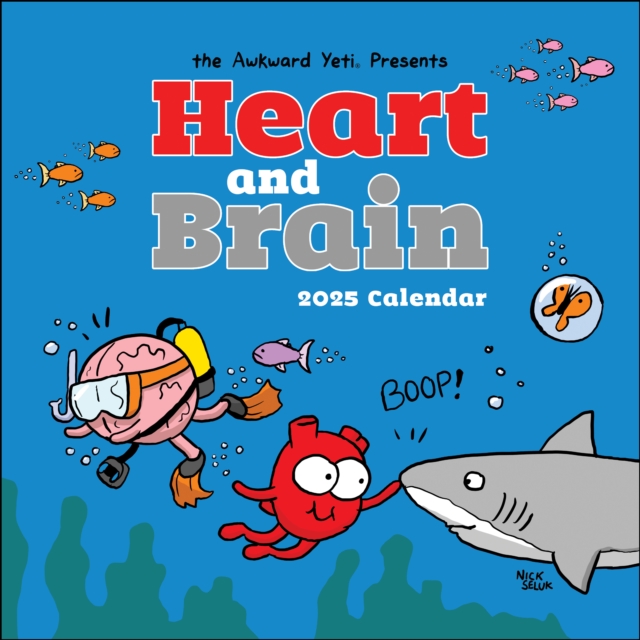 Heart and Brain 2025 Wall Calendar, Calendar Book