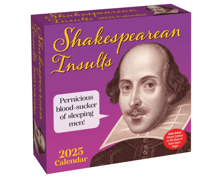 Shakespearean Insults 2025 Day-to-Day Calendar, Calendar Book