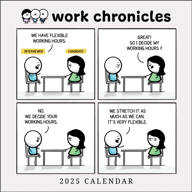 Work Chronicles 2025 Wall Calendar, Calendar Book
