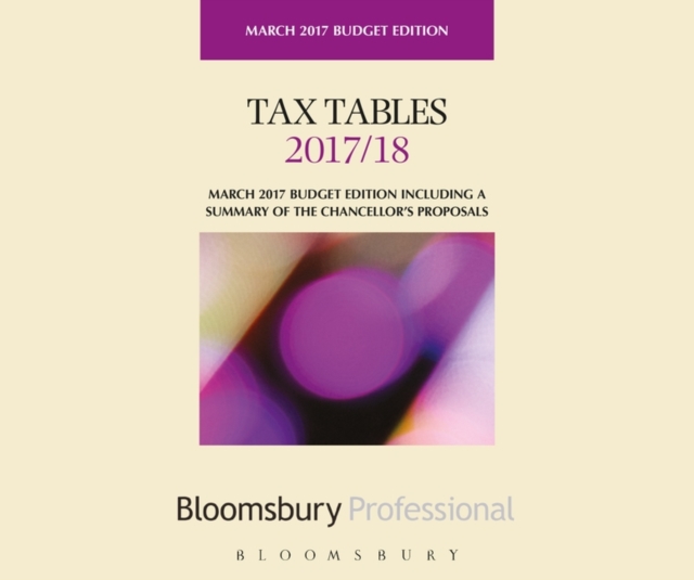 Tax Tables 2017/18, Paperback / softback Book