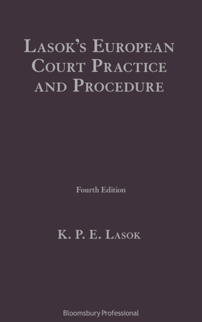 Lasok's European Court Practice and Procedure, PDF eBook