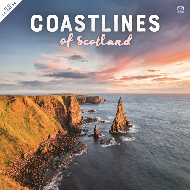 Coastline of Scotland Square Wall Calendar 2022, Calendar Book