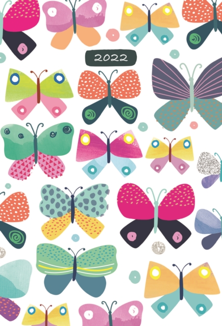 Fashion Diary Butterflies A5 Diary 2022, Diary Book