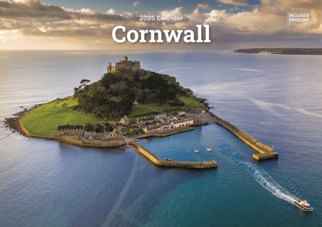 Cornwall A5 Calendar 2025, Paperback Book