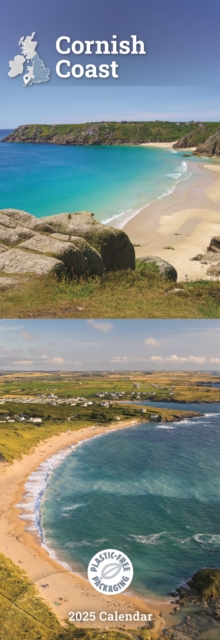 Cornish Coast Slim Calendar 2025, Paperback Book