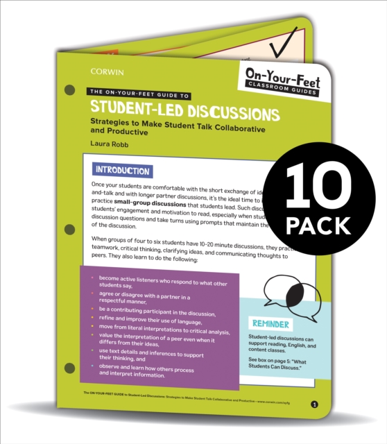 BUNDLE: Robb: The On-Your-Feet Guide to Student-Led Discussions: 10 Pack, Book Book