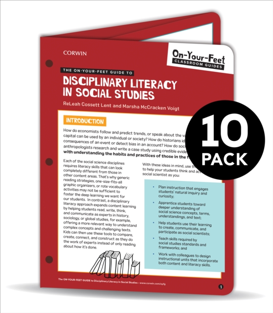 BUNDLE: Lent: The On-Your-Feet Guide to Disciplinary Literacy in Social Studies: 10 Pack, Book Book
