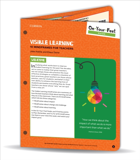 On-Your-Feet Guide: Visible Learning : 10 Mindframes for Teachers, Loose-leaf Book