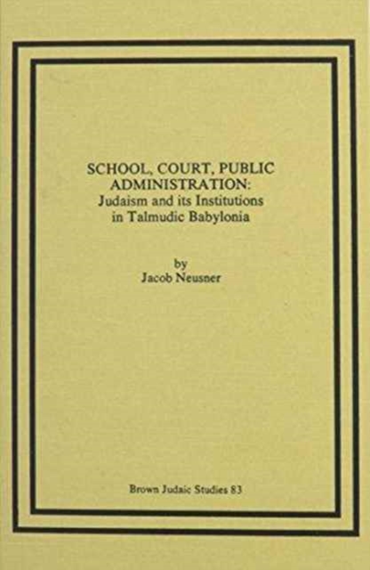 School, Court, Public Administration, Hardback Book