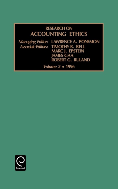 Research on Accounting Ethics, Hardback Book