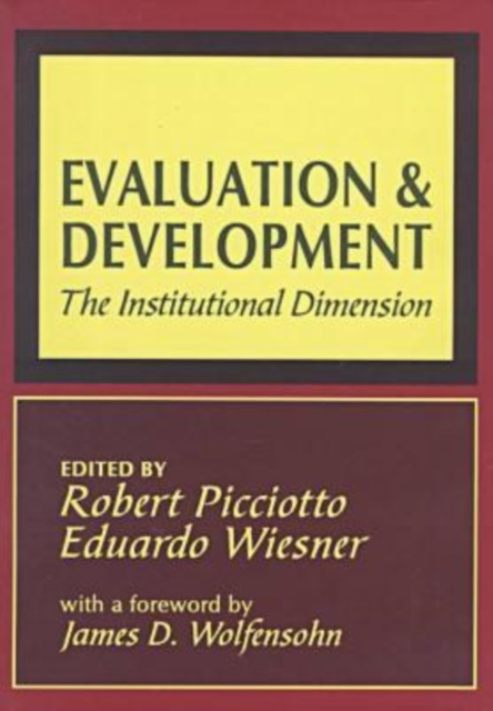Evaluation and Development : The Institutional Dimension, Hardback Book
