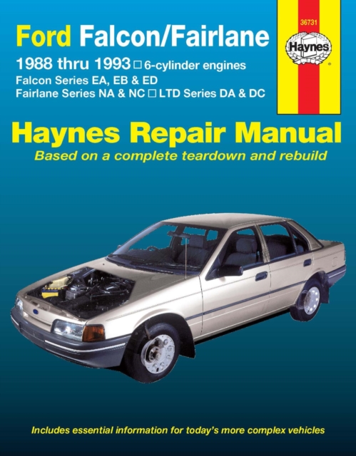 Ford Falcon/Fairlane Australian Automotive Repair Manual : 1988 to 1993, Paperback / softback Book