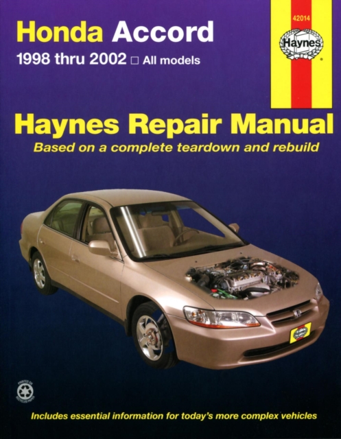 Honda Accord (1998-2002) Haynes Repair Manual (USA), Paperback / softback Book
