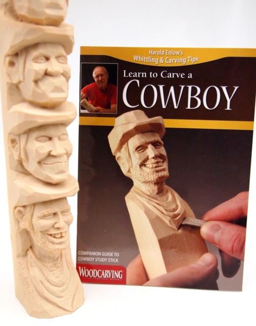 Carve a Cowboy Study Stick Kit, Kit Book