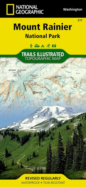 Mount Rainier National Park : Trails Illustrated National Parks, Sheet map, folded Book