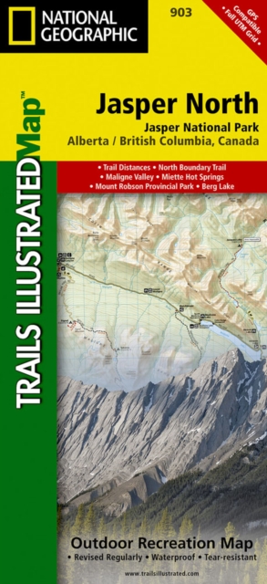 Jasper North : Trails Illustrated National Parks, Sheet map, folded Book