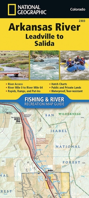 Arkansas River, Leadville To Salida, Sheet map, folded Book