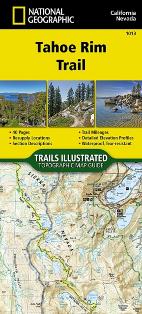 Tahoe Rim Trail, Sheet map, folded Book