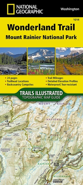 Wonderland Trail, Sheet map, folded Book