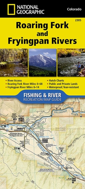 Roaring Fork And Fryingpan Rivers, Sheet map, folded Book