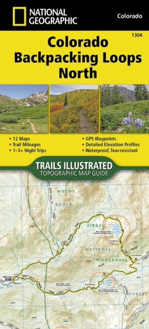 Colorado Backpack Loops North, Sheet map, folded Book