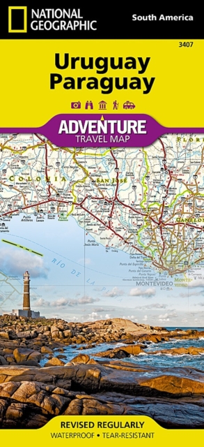 Uruguay, Paraguay : Adventure Map, Sheet map, folded Book